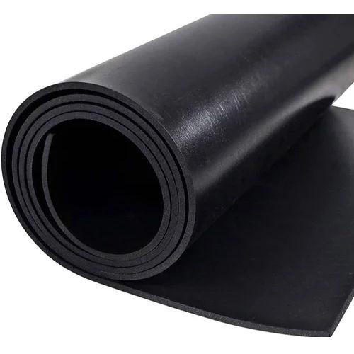 Black 4Mm Gym Rubber Roll Mats