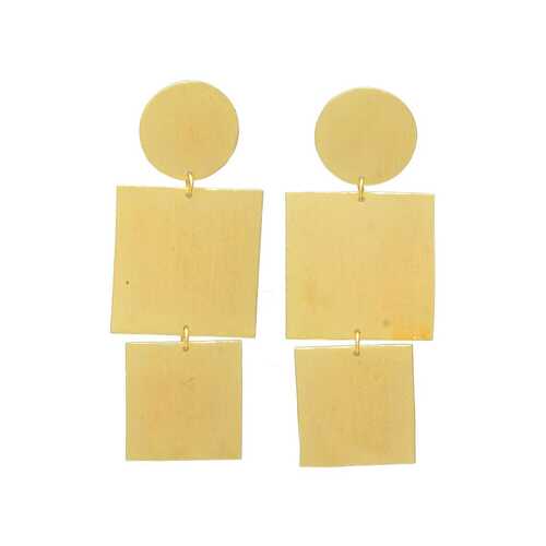 Dual Square Disc Earring set