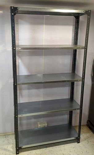 Slotted angle shelving