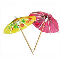 Disposable Umbrella Straw - Application: Event And Party Supplies