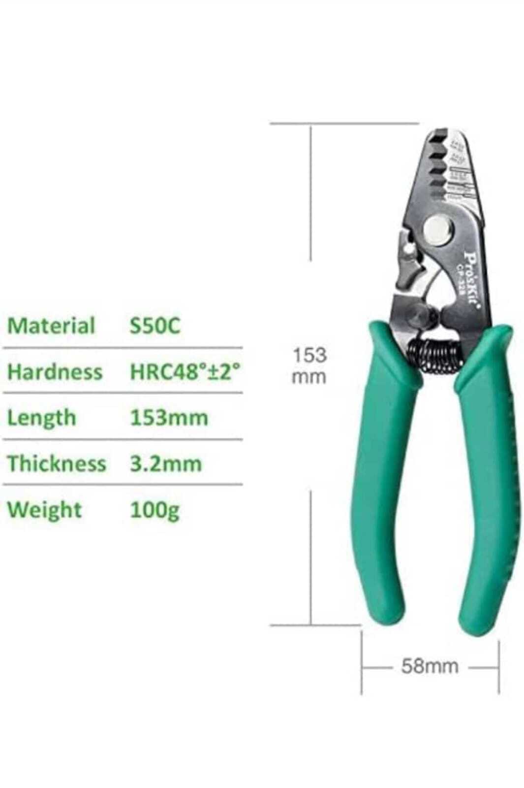 7 Inch Proskit 8pk 326 Fiber Optic Stripper