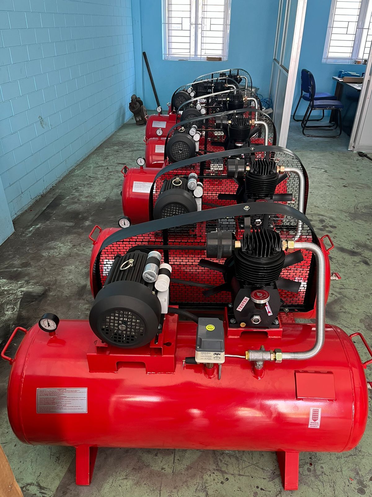 2hp Single Stage Air Compressor Single Phase and Three Phase