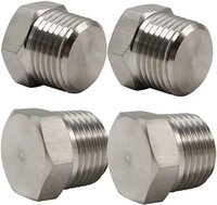 Cs Hex Plug Male Npt Threaded 0.5 Inch - Color: Steel