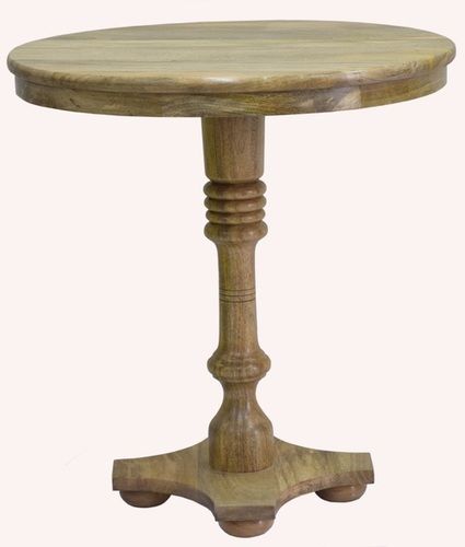 33 Inch Wooden Round Stool