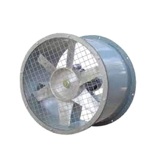 Silver Industrial Axial Flow Fan