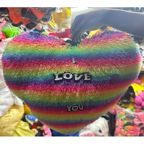 Big Rainbow Love Pillow