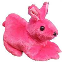 Big Rabbit Soft Toys - Fabric, Customized Size, Pink Color | Adorable Rabbit Shape, Soft Fiber Stuffing For Huggable Comfort