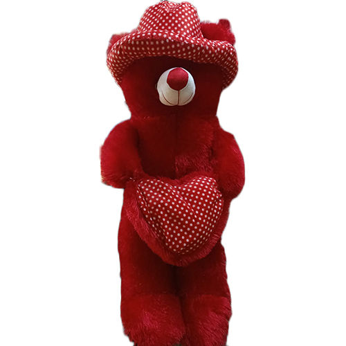 Red 55 Cm Long Cap Teddy