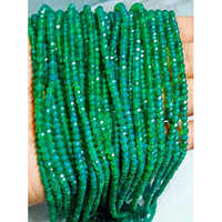 Green Onyx Faceted Beads - 1.2 Mm Round | Galvanized, Lush Green Hue, Perfect For Bracelets, Necklaces, And Elegant Gifts