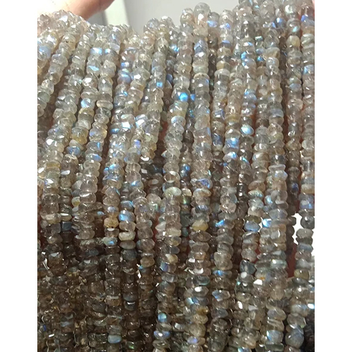 Labradorite Faceted Rondelle Bead Strands