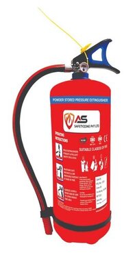 Abc Fire Extinguisher - Dry Chemical Agent, 6 Kg Capacity, Red Color | Versatile For Class A, B, C Fires, Ce Certified