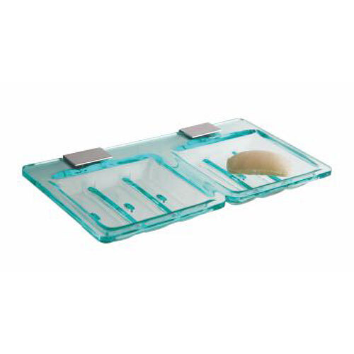 RE-206 Double Soap Dish Sqaure