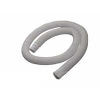 Washing Machine Outlet Pipe - Lightweight Durable Plastic, Standard Size Round Tube, Gray Color, Flexible Hollow Structure For Efficient Water Drainage