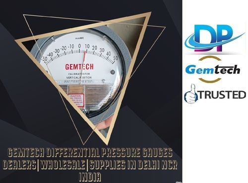 GEMTECH Differential Pressure Gauges by wholesale dealers supplies Hubli Karnataka