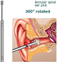 Faigy 6 Pcs Ear Pick Earwax Removal Kit,Ear Cleansing Tool Set, Ear Curette Ear Wax Remover Tool with Cleaning Brush and Storage Box, Sliver