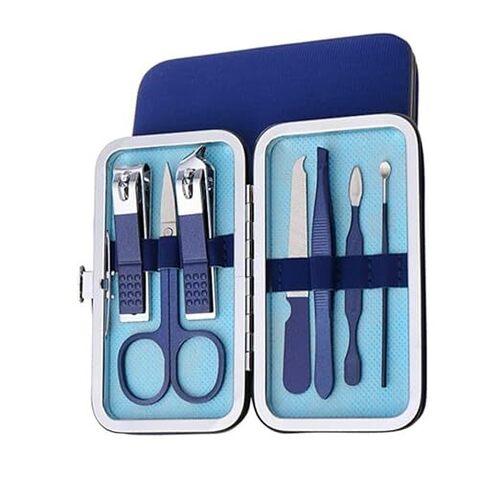 Mitsico Blue 8 Pcs Manicure-Set Manicure Kit Nail Clippers Set