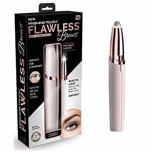 Ganraj Portable Eyebrow Trimmer For Women, Epilator For Women, Facial Hair Remover For Women, Face, Lips, Nose Hair Removal Electric Trimmer With Light- Flawless Trimmer (Multi)