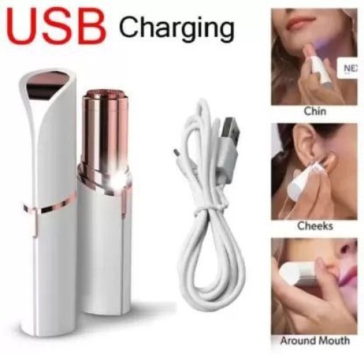 Facial Hair Removal Machine for Women  Chin, Cheek, Eyebrow, Upper Lip Hair Remover for Women  Lipstick Shaped and Easy to Carry