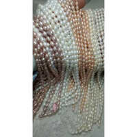Natural Fresh Water Rice Pearls Beads - Beads Colour: Golden And White