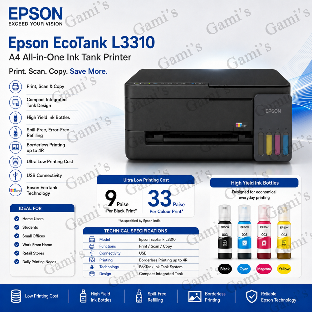 Epson L3310 - Function Type: Scan