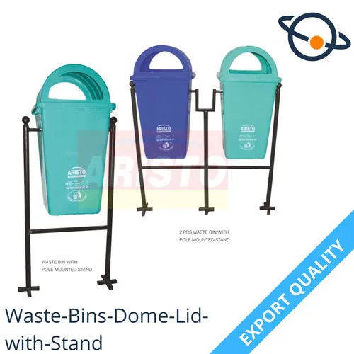 Waste Bins Dome Lid With Stand