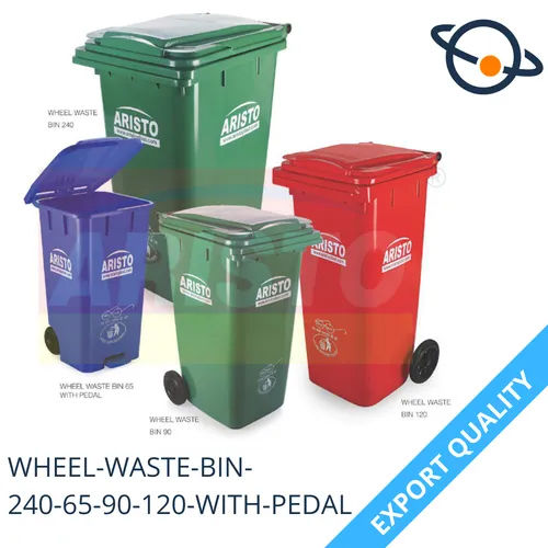 Wheel Waste Bin 240 65 90 120 Liter With Pedal