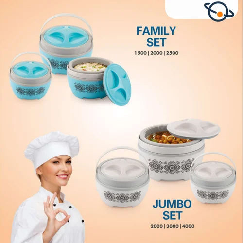 Plastic Insulated Casserole Set Dual Wall