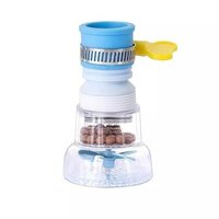 Mitsico 360 Degree Water Filter Tap Extender - Pvc Material, Flexible Movable Design, Multicolor Finish | Rotatable Adjustable Anti-splash Kitchen Faucet Accessory