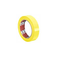 Yellow Polyester Tape - Polyester Material, 50 Millimeter Length, Vibrant Yellow Color | Strong Adhesive Backing, Ideal for Industrial Applications