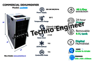 Commercial Refrigerant Dehumidifier 60L-Day  ateD600