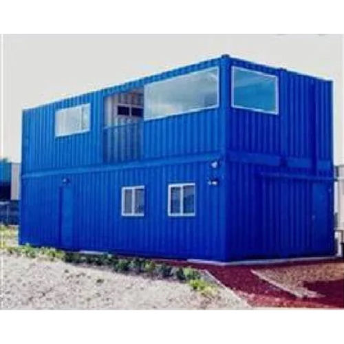 Blue Prefab Accommodation Cabin