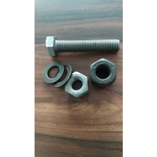 MS Nut Bolt With Washers