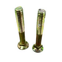 Mild Steel Plow Bolts - 7/16x1-1/4 Size, Black Color, Grade 4.6 | Durable Fasteners For Versatile Industrial Use, Easy To Assemble