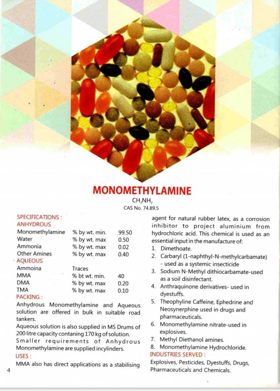 Mono MethylAmine