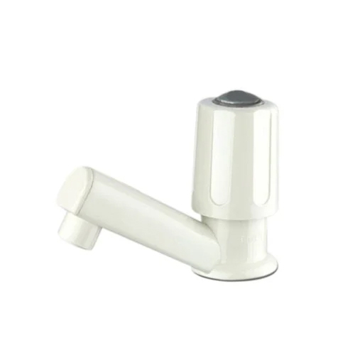 White PTMT Pillar Cock