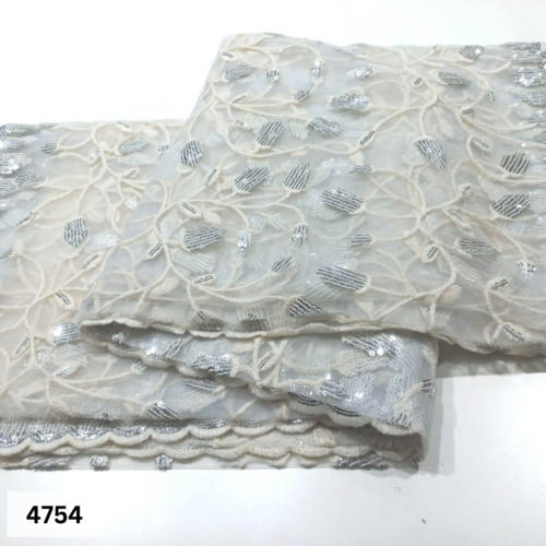 Mono Net Sequins with thread work Dupatta