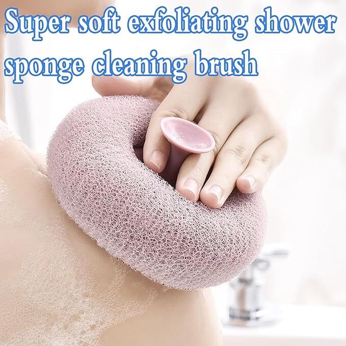 JASODANANDAN Shower Brushes,Bath Sponge Cleaning Brush Super Soft Exfoliating Bath Sponge Cleaning Brush