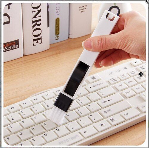 Mitsico 2 in 1 Multi-Function Keyboard & Earphone Cleaner Cleaning Brush Laptop Cleaning Kit Cleaning Pen for Airpods Cleaner Soft Brush Cleaning Kit, Phone Cleaner, Earphones Case