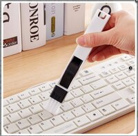 Mitsico 2 in 1 Multi-Function Keyboard & Earphone Cleaner Cleaning Brush Laptop Cleaning Kit Cleaning Pen for Airpods Cleaner Soft Brush Cleaning Kit, Phone Cleaner, Earphones Case