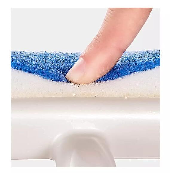 PARUSH Enterprise Glass Cleaning Tools 2 in 1 Glass Wiper Cleaning Brush Mirror Grout Tile Cleaner Washing Pot Brush Double-Sided Glass Wipe Bathroom Wiper Window Glass Wiper (Multi)(Pack of 1)