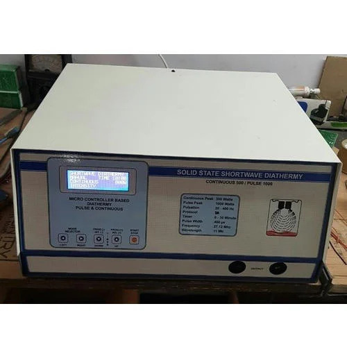 Solid state Short Wave Diathermy Continuous Pulse 500Watts Table Top