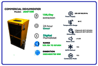 Industrial  Dehumidifier  ateD1500 150 L-Day