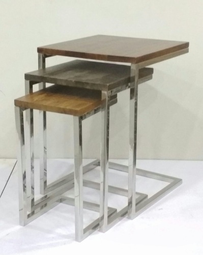 Wooden Set of 3 C Table