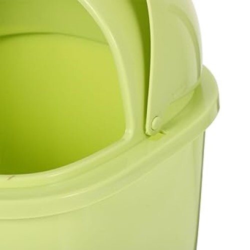 Cabilock Plastic Waste Basket Mini Desk Trash Can Cute Wastebasket with Lid Cartoon Desktop Garbage Bin Small Garbage Container for Home Office Dorm Small Waste Basket