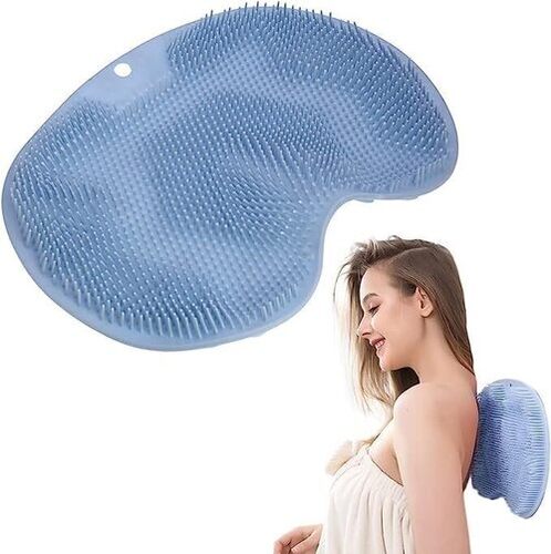 Non-Slip Silicone Massage Pad, Shower Back Scrubber, Back Scrubber Massage Mat with Non-Slip Suction Cups, Silicone Shower Back Scrubber, Bath Mat for Exfoliation Pack of 1 (Multi)