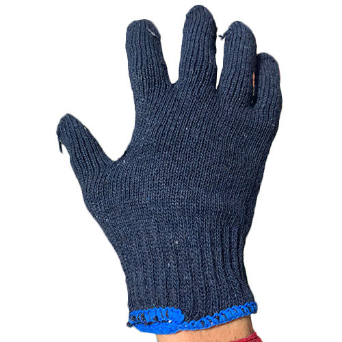 Blue Cotton Hand Gloves