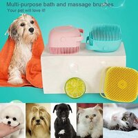 MILLENSIUM Body Scrubber with Soap Dispenser for Shower, Silicone Exfoliating Brushes, Soft Body Exfoliator, Bath Loofah for Babies, Kids, Women, Men and Pets (Pack of 1)