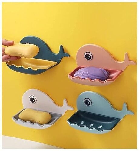 Ayan Fish Soap Stand Holder for Bathroom Kitchen Sink Magic Stickers Wall Mounted