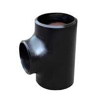 Reducing Tee 2inch To 1inch Astm-a234-gr.wpb, Asme B16.9 - Color: Black