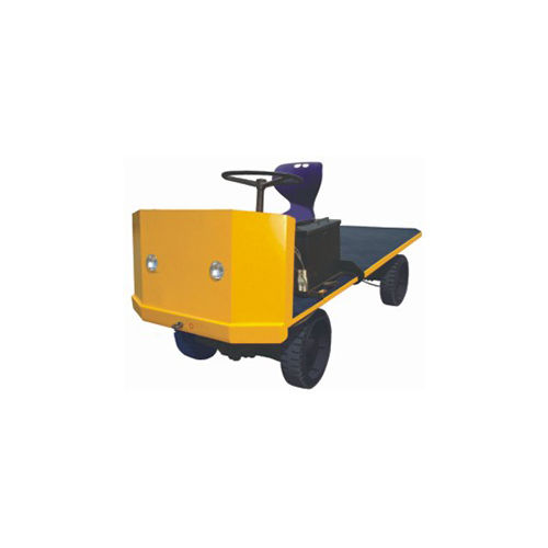 Strong 4 Wheeler Battery Operated Platform Truck